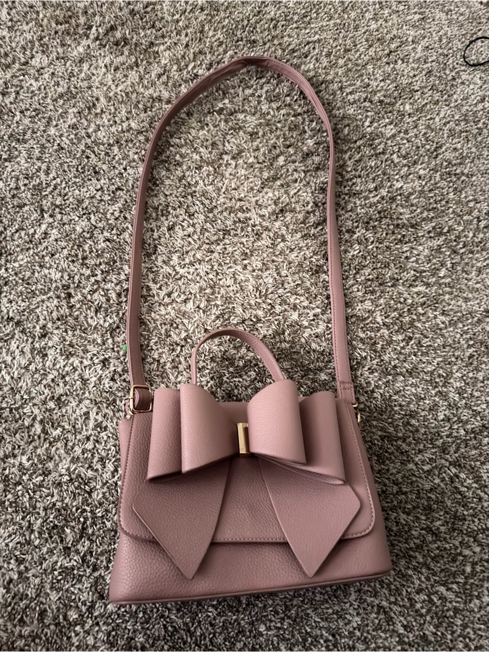Grossi-Pink Bow Crossbody Bag